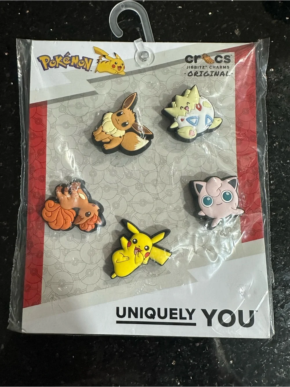 Crocs Jibbitz Pokémon Shoe Charm Set 5-Piece Pikachu Eevee Togepi Vulpix